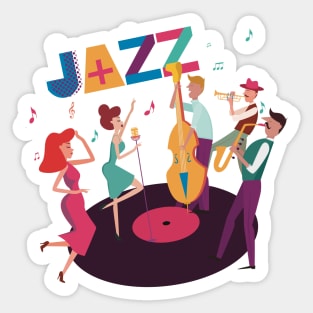 Jazz music group Sticker